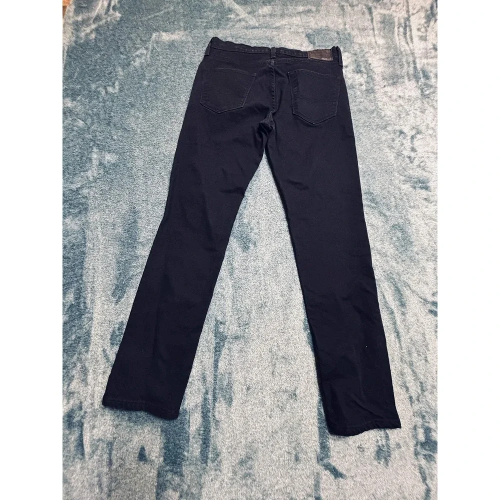 Denizen From Levi's Men Jeans 32 Skinny Black Cotton Blend Solid Button Casual